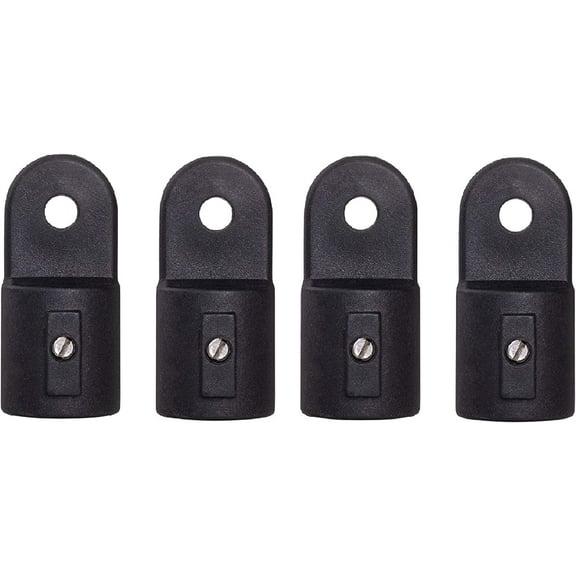 Yirtree Boat Bimini Top Fittings Nylon Eye End Cap 7/8 Inch Marine Bimini Top Hardware Cover Cap Eye End,Pack of 4