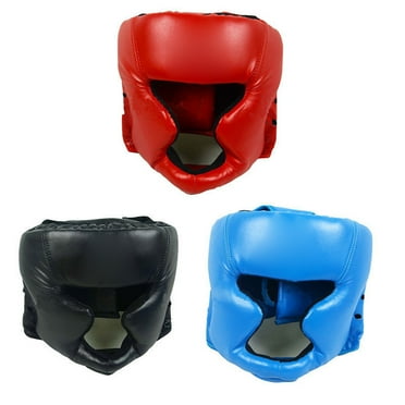 Yirtree Boxing Headgear for Kids Adults, Protective with Mesh Top Large Ear for Kickboxing,MMA,Muay Thai,Sparring Faux Leather Boxing Martial Arts Head Guard Headgear