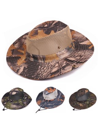 Wide Brim Boonie Bush Hat Military Camouflage Outdoor Fishing Hat Safari  Cap – WITHMOONS