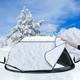 thumbnail image 1 of Yirtree Car Windshield Snow Cover with 4 Layers Protection, Frost Ice Removal Sun Shade for Winter Protection, Extra Large and Thick Windshield Ice Cover Fits for Cars Trucks Vans and SUVs, 1 of 8