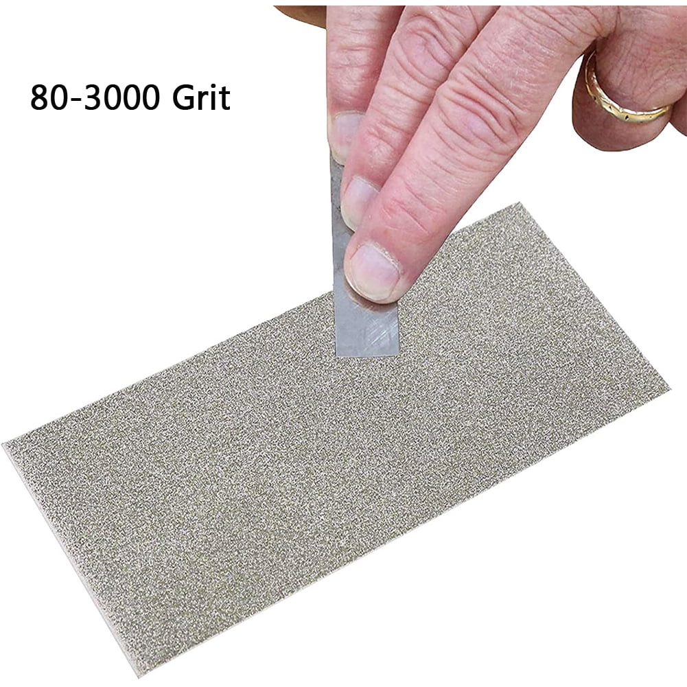  OSFTBVT Diamond Knife sharpener Pocket Sharpening Stone  #400/600 Double Sides Folding Portable Orange - 1pcs: Home & Kitchen