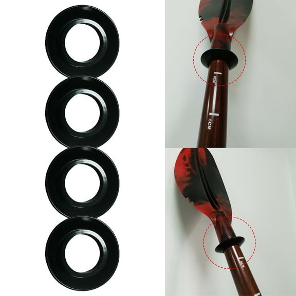 Yirtree Drip Ring,4pcs Universal Kayak Canoe Raft Paddle Oar Drip Rings Durable Splash Guards Paddle Accessories Replacement for Pulp Kayak