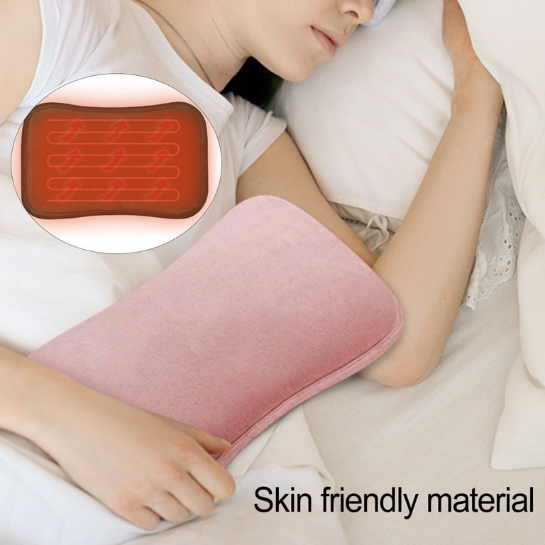  Hot Water Bottle Electric with Cover, Heating Pad, Warm  Compress Bag for Menstrual/Period Cramps, Neck, Back, Shoulder Pain & More,  Hot Pack, Reusable & Rechargeable Stomach Warmer - Red : Health