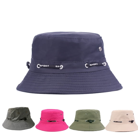 Yirtree Everyday Cotton Style Bucket Hat Unisex Trendy Lightweight Outdoor Hot Fun Summer Beach Vacation Getaway Headwear