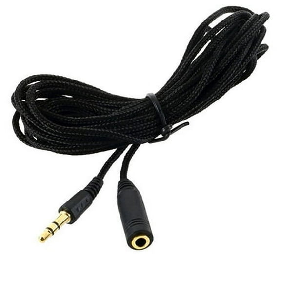 Yirtree Extension Audio Cable Male to Female 10ft 3 5mm Nylon Braided Stereo Jack Cord for Phones Computers Headphones Tablets Sound Box Car MP3 Players and More