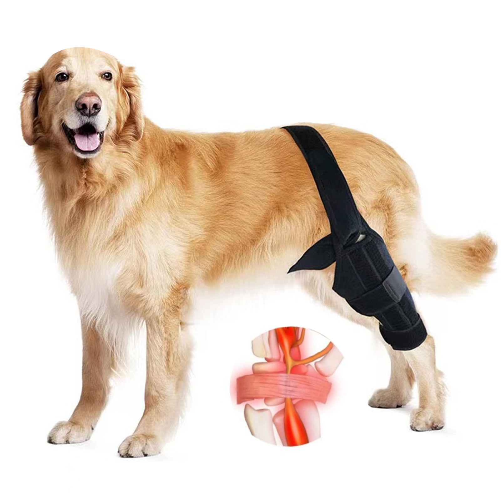 Yirtree Fastener Tape Dog Leg Bandage Breathable Fine Sewing High