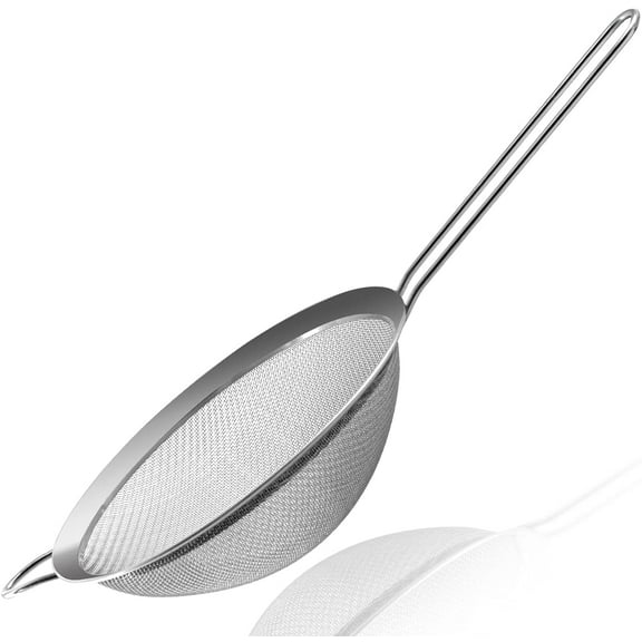 Yirtree Fine Mesh Strainers - Mini Premium Stainless Steel Colander Sieve Sifters, with Durable Mesh and Sturdy Handle, Excellent for Sifting Dry ingredients, Flour, Pastas