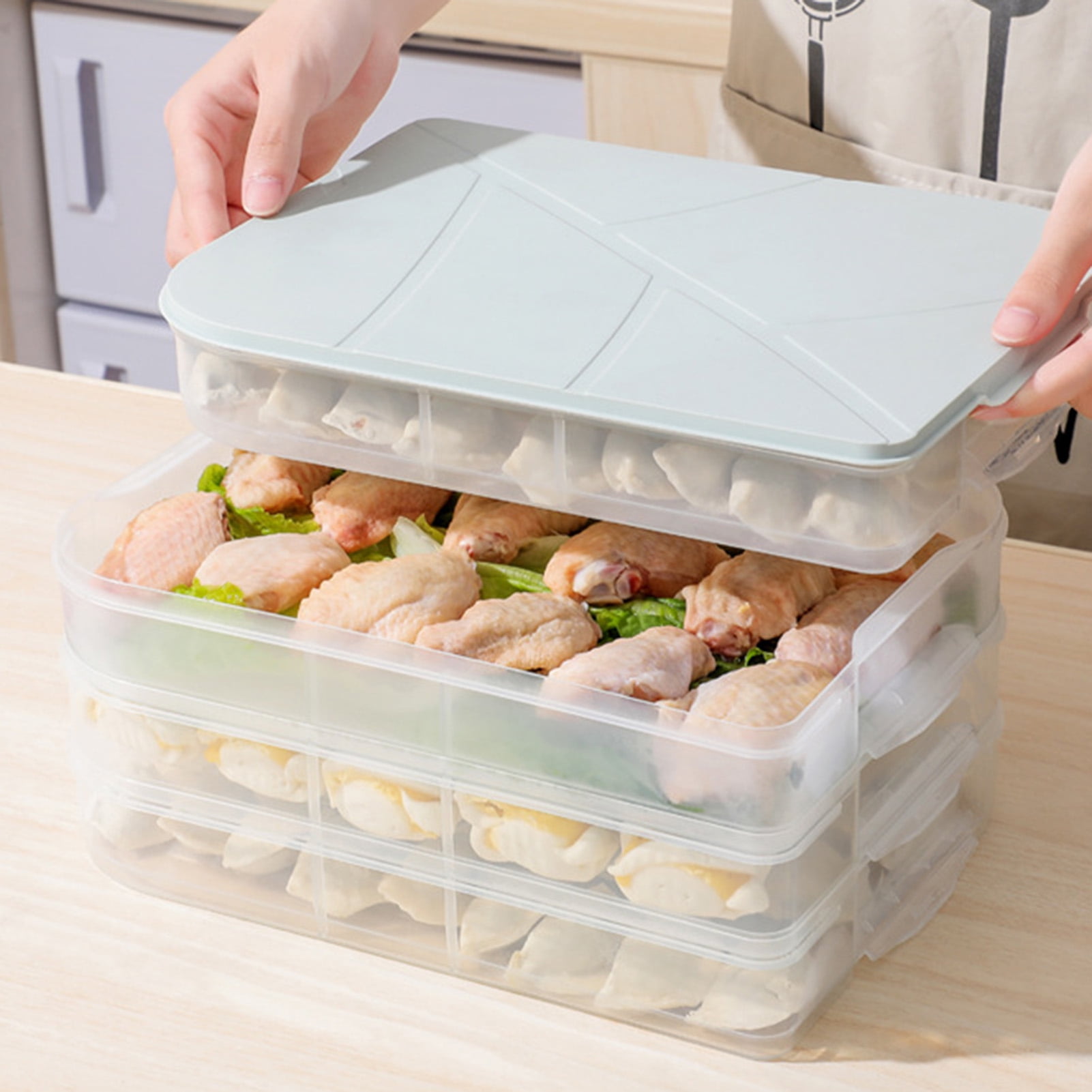 https://i5.walmartimages.com/seo/Yirtree-Food-Storage-Containers-Single-deck-Easy-Carry-Hygienic-Dumpling-Organizer-Food-Airtight-Plastic-Snap-Lids-Leak-Proof-Kitchen-Pantry-Organiza_3212d4d2-46cc-41c0-a3e0-ccbd3fe2def6.66cea1f49f4ce375b339c67ae0c9872a.jpeg