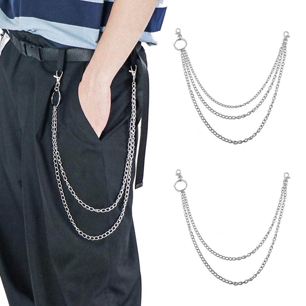 Layered Pant Chains for Women Star Jean Chains Belt for Girls Y2K  Accessories for Teen Girls Silver Punk Hip Hop Trousers Skirt Chains Pocket  Wallet
