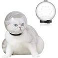 thumbnail image 1 of Yirtree Kitten Space Hood, Cat Muzzle, Cat Hood Ball-Shaped Anti-Licking Breathable Head Protective Cover Pet Supplies Transparent, 1 of 8