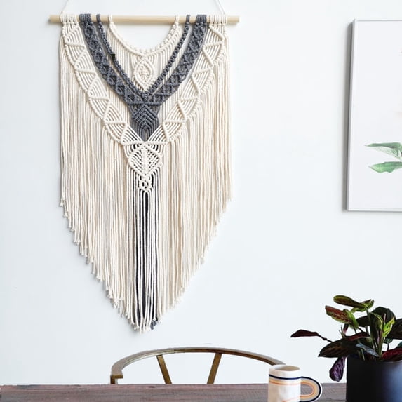 Yirtree Macrame Woven 15.75"x 26.77" Tapestry