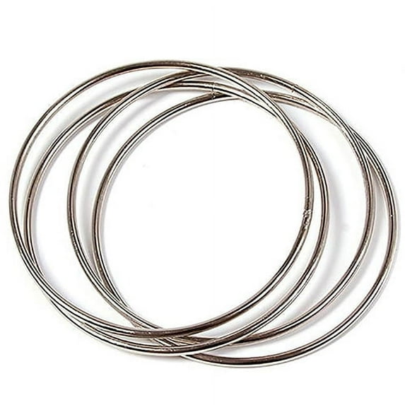 Yirtree Magic Trick 4 Chinese Linking Rings Set for Kids Stage Magic Trick Party Show Stage Trick
