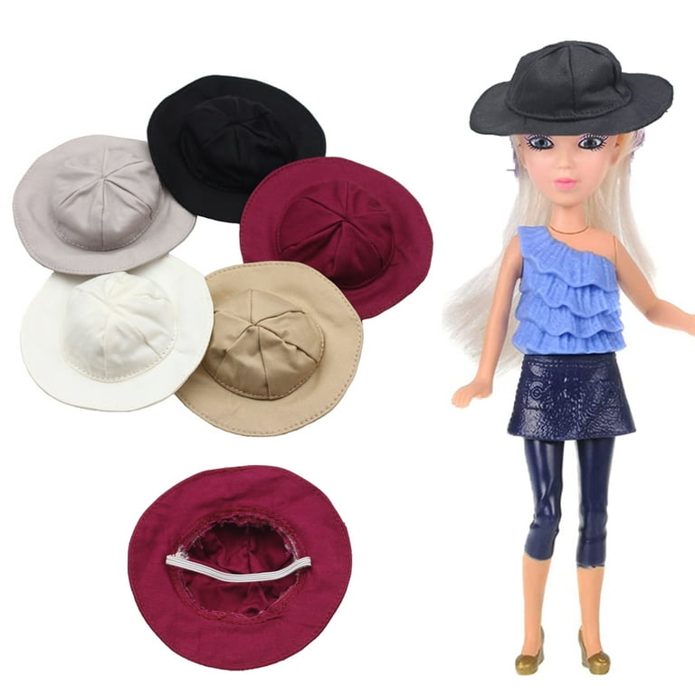 Yirtree Mini Hats for Crafts 5 Colors Doll Miniature Hat Mini