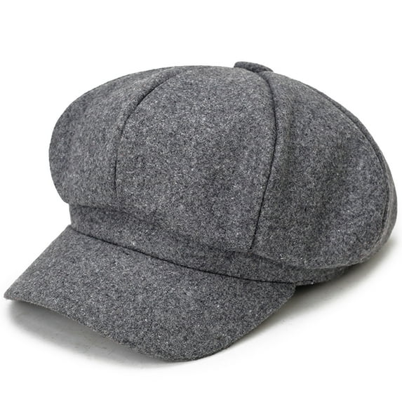 Yirtree Newsboy Caps for Women, Cabbie Painter Hat Gatsby Ivy Beret Cap Autumn Winter Warm Fashion Women Octagonal Hat Woolen Cloth Casual Beret Cap