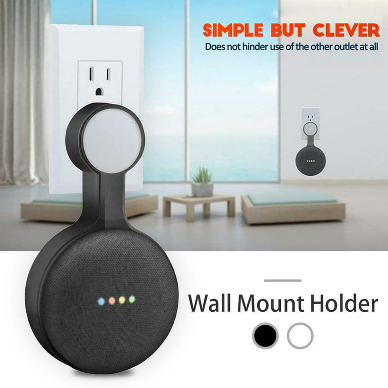 Yirtree Outlet Wall Mount Holder Compatible with Google Home Mini Voice  Assistant, Plug-in Mount Bracket, Space-Saving Accessories for Google Home