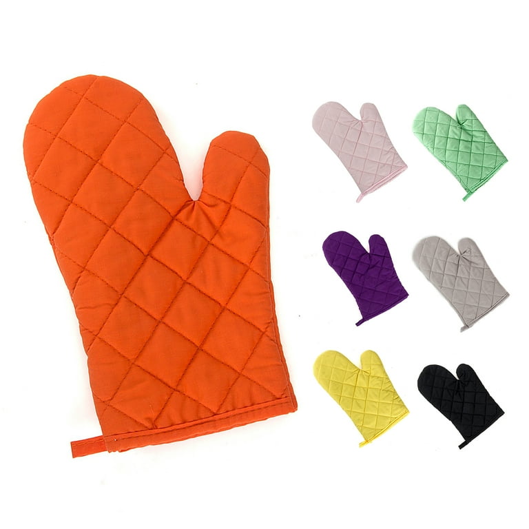 Yirtree Oven Mitts 550°F High Heat Resistant Oven Mitts Thick Cotton Oven  Gloves with Non-Slip Silicone for Cooking and Baking