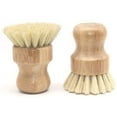 thumbnail image 1 of Yirtree Palm Pot Brush- Bamboo Round Mini Dish Brush Natural Scrub Brush Durable Scrubber Cleaning Cleaning Pots, Pans and Vegetables, 1 of 8