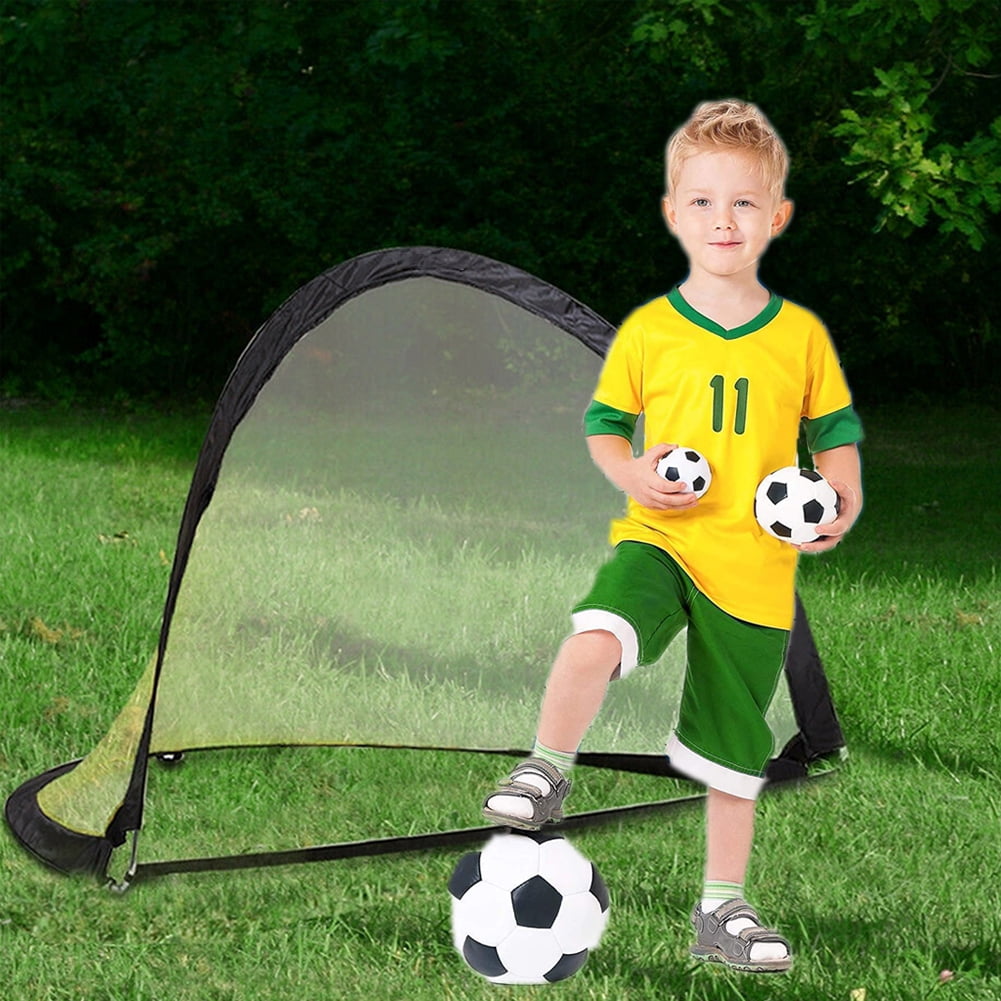 Future Stars 8ft Soccer Goal Combo Set with Shooter Tutor, Official Size 5  Soccer Ball and Pump with Pin 