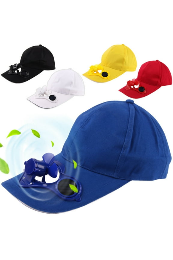 Quick Dry Cap Lightweight Running Hats Outdoor Airy Mesh Adjustable Sports Sun Hat UV Hat with Solar Power Cooling Fan for Men Women