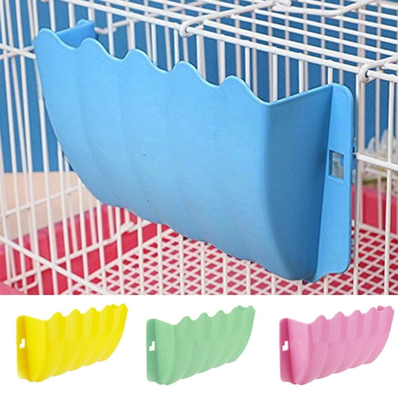 Yirtree Rabbit Feeder Bunny Hanging Cage Manger Holder Rack for Small Animal Chinchilla Guinea Pig Rat Hanging Grass Feeder Durable Space saving Plastic Grass Rack