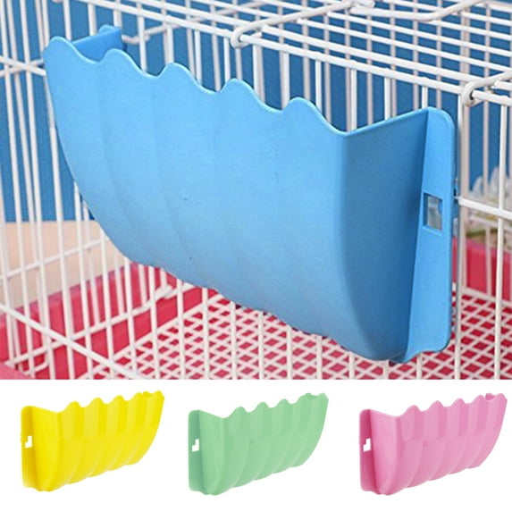Yirtree Rabbit Feeder Bunny Hanging Cage Manger Holder Rack for Small Animal Chinchilla Guinea Pig Rat Hanging Grass Feeder Durable Space saving Plastic Grass Rack