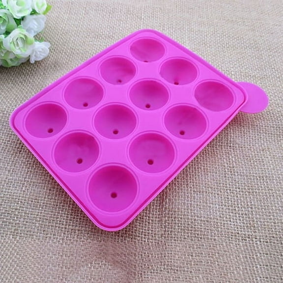 Yirtree Silicone Cake Pops Mold Round Circle Lollipop Chocolate Decor Baking Mold Tools