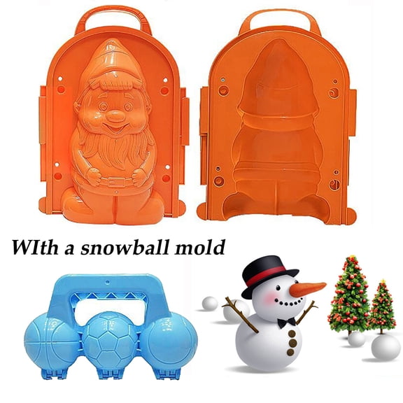 Yirtree Snowball Maker Toys, Beach Toy Snow Toys Kit, Snow Toy Molds for Kids Adults Outdoor, Dinosaur Duck Snowman Snowball Maker, Winter Snow Toys
