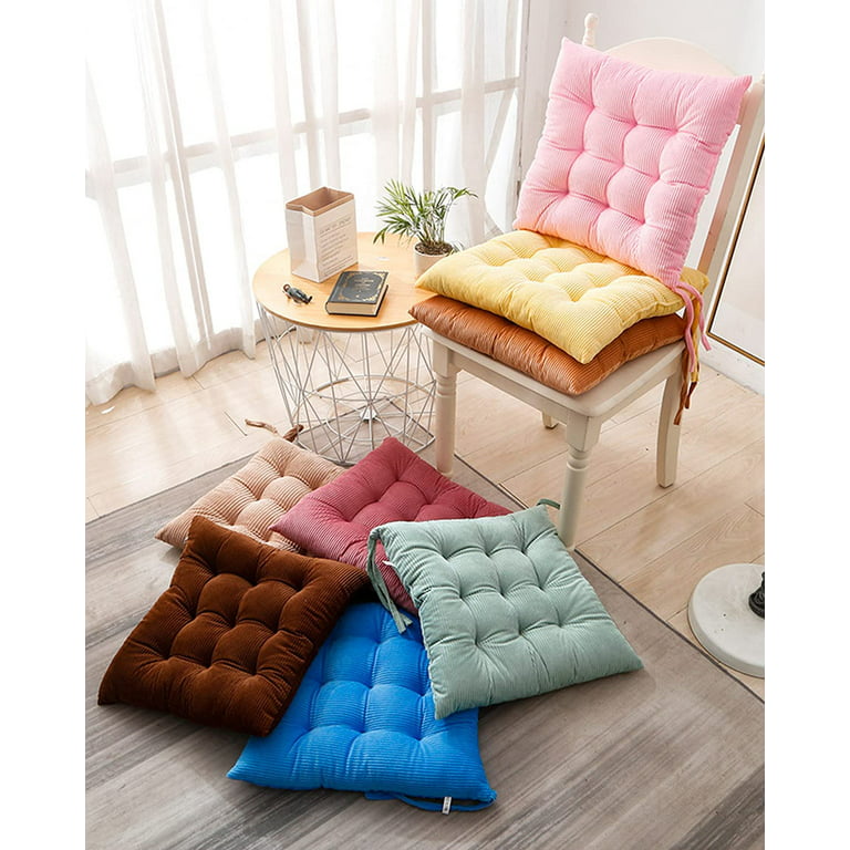 Portable Square Pouf Chair Cushion Pillow Floor Cushions Soft Seat Throw  for Travel Home Decor