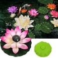 thumbnail image 1 of Yirtree Solar Power Energy Floating Lotus Flower LED Accent Light for Pool Pond Garden Night Light Fake Lotus Flower Leaf LED Light Solar Powered Garden Pond Floating Floral Lamp, 1 of 8