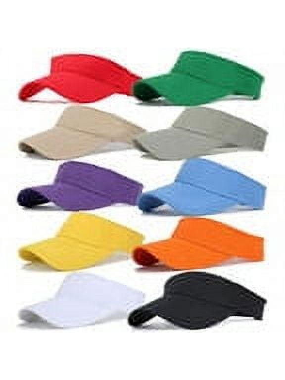 MM SPORT VISOR CAP IN PASTEL GREEN MIX WHITE FABRIC