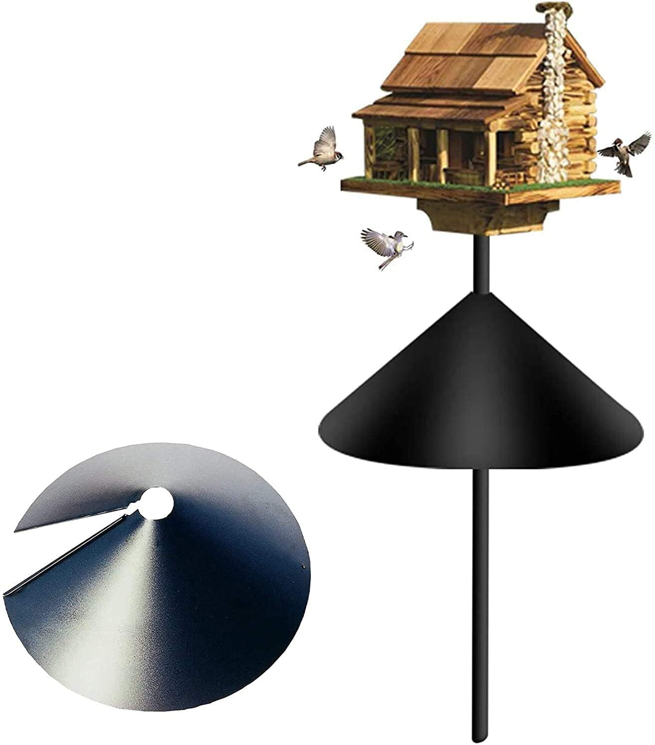Yirtree Squirrel Proof Baffle for Protecting Outside Pole Bird Feeders