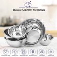 thumbnail image 1 of Yirtree Stainless Steel Mixing Bowls Cake Salad Food Heat Insulation Holder Kitchen Tool - Easy To Clean, Nesting Bowls for Space Saving Storage, Great for Cooking, Baking, Prepping, 1 of 8
