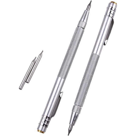 Yirtree Tungsten Carbide Tip Scriber , Aluminium Etching Engraving Pen with Clip and Magnet for Glass/Ceramics/Metal Sheet