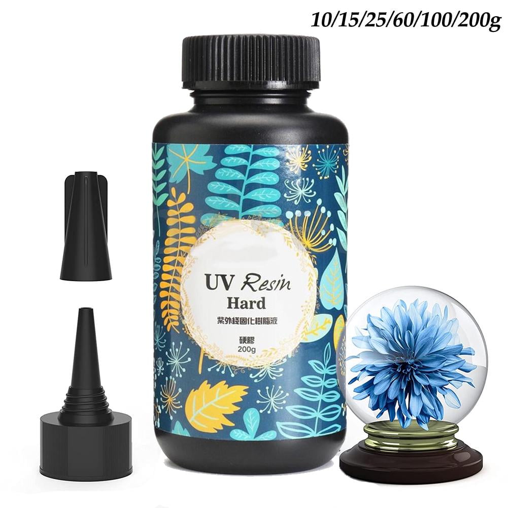 10/20/30/50/100/200ml UV Resin Hard Type Crystal Clear Glue Ultraviolet  Curing Epoxy Crafts Jewelry Making DIY Accessories