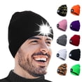 thumbnail image 1 of Yirtree Unisex LED Lighted Beanie Hat, Rechargeable Adjustable Brightness Headlamp Winter LED Hat Light, 1 of 8
