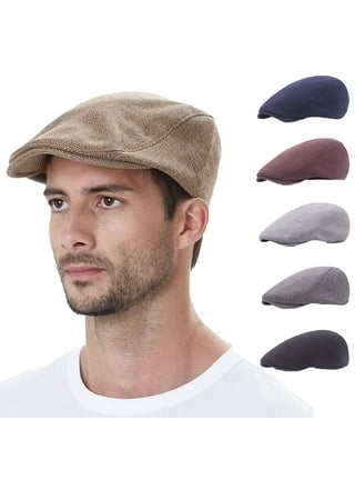 Epoch hats Men's Wool Newsboy Cap, Herringbone Driving Cabbie Tweed  Applejack Golf Hat : : Clothing, Shoes & Accessories