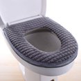 thumbnail image 1 of Yirtree Warm Zipper Bathroom Toilet Seat Mat Cushion Winter Soft Closestool Plush Cover, 1 of 8