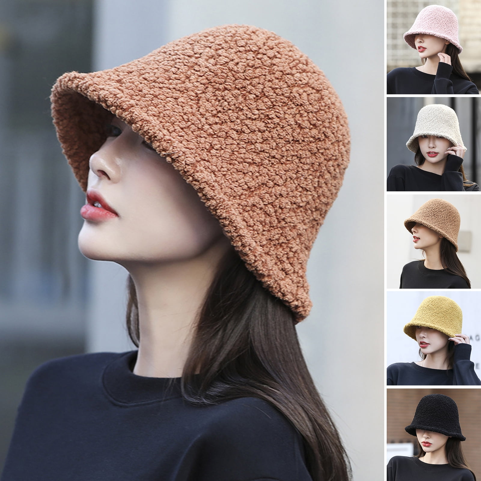 https://i5.walmartimages.com/seo/Yirtree-Winter-Bucket-Hat-Women-Warm-Hats-Vintage-Faux-Cashmere-Dome-Ear-Protector-Cap-Short-Brim-Cover-Face-Fisherman-Hat-for-Outdoor_06241a7f-6bf4-49ff-aeb2-76bde5dc5752.0cf7d662d8f13d54cb1b3b89dfcbdebe.jpeg