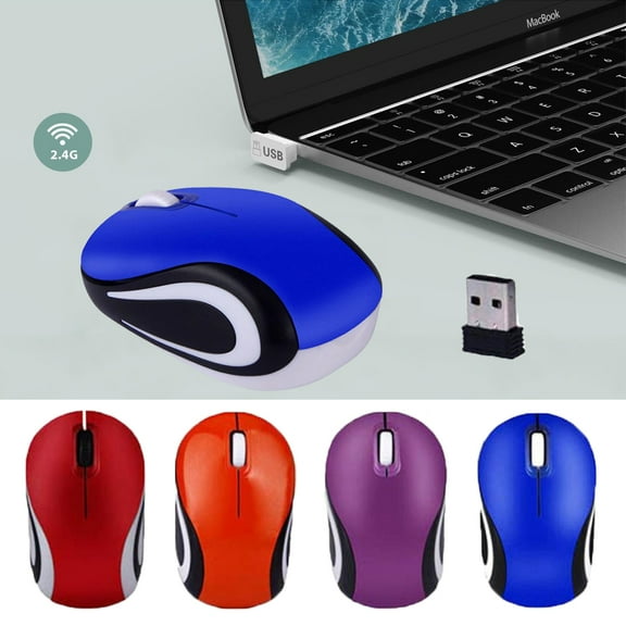 Yirtree Wireless Mouse, 2.4G 800/1200DPI Noiseless Mouse with USB Receiver - Portable Computer Mice for PC, Tablet, Laptop with Windows System