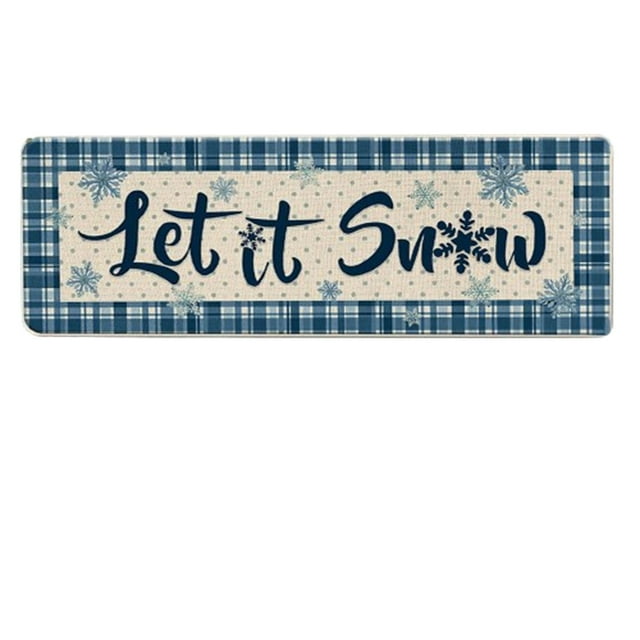 Yishangzhng American Christmas Floor Mats Kitchen Long Floor Mats