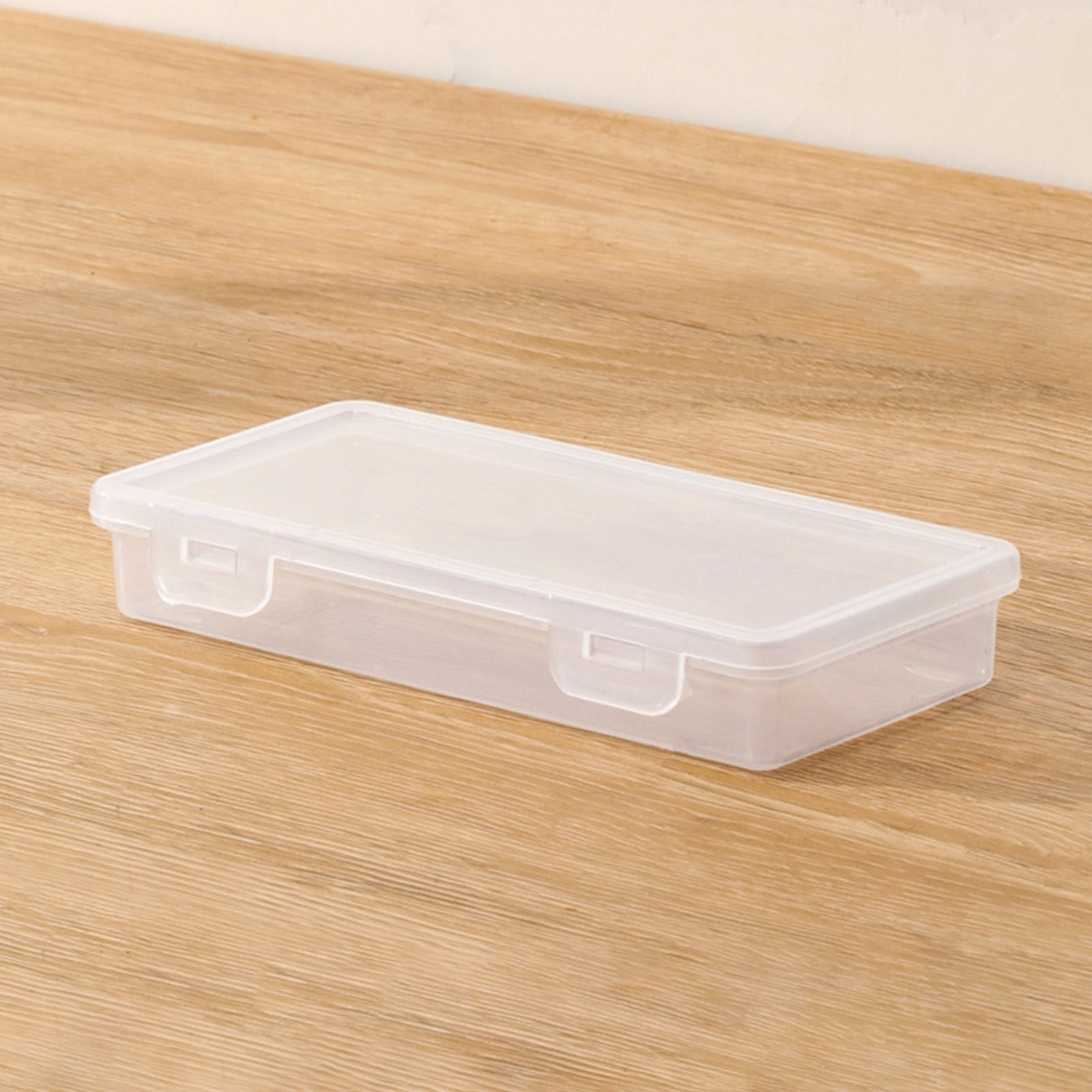 Yishangzhng Large Capacity Stationery Organizer Transparent Plastic Box