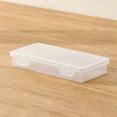 Yishangzhng Large Capacity Stationery Organizer Transparent Plastic Box