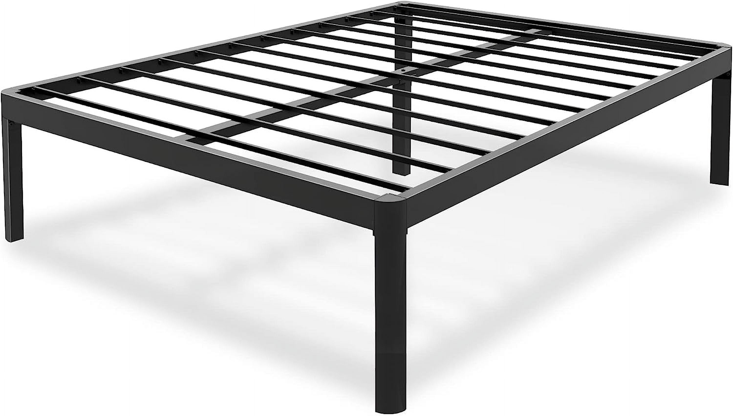 18 Inch Metal Platform Bed Frame/3500lbs Heavy Duty Steel Slat Mattress ...