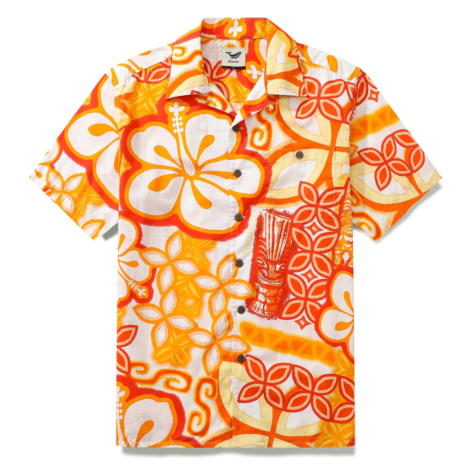 white and orange designer shirt