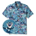 thumbnail image 1 of Yiume Men's Hawaiian Shirt Fish & Turtle Shirt Short Sleeve Button-down Summer Beach Shirts Blue, 1 of 11