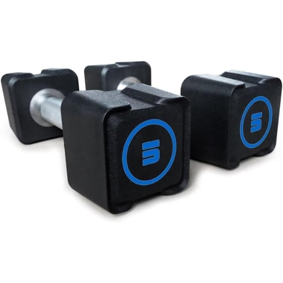 Yiwa 2Pcs 5KG Dumbbell Sets with PU Coating, Anti-slip Grip & Square Head for Strength Training