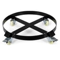 thumbnail image 1 of Yiwa 55-Gallon Heavy Duty Drum Dolly - 1,000 LB Capacity Barrel Cart w/Swivel Casters, Dual Brakes & Anti-Tip Cross Braces for Warehouse, Garage, Industrial, 1 of 7