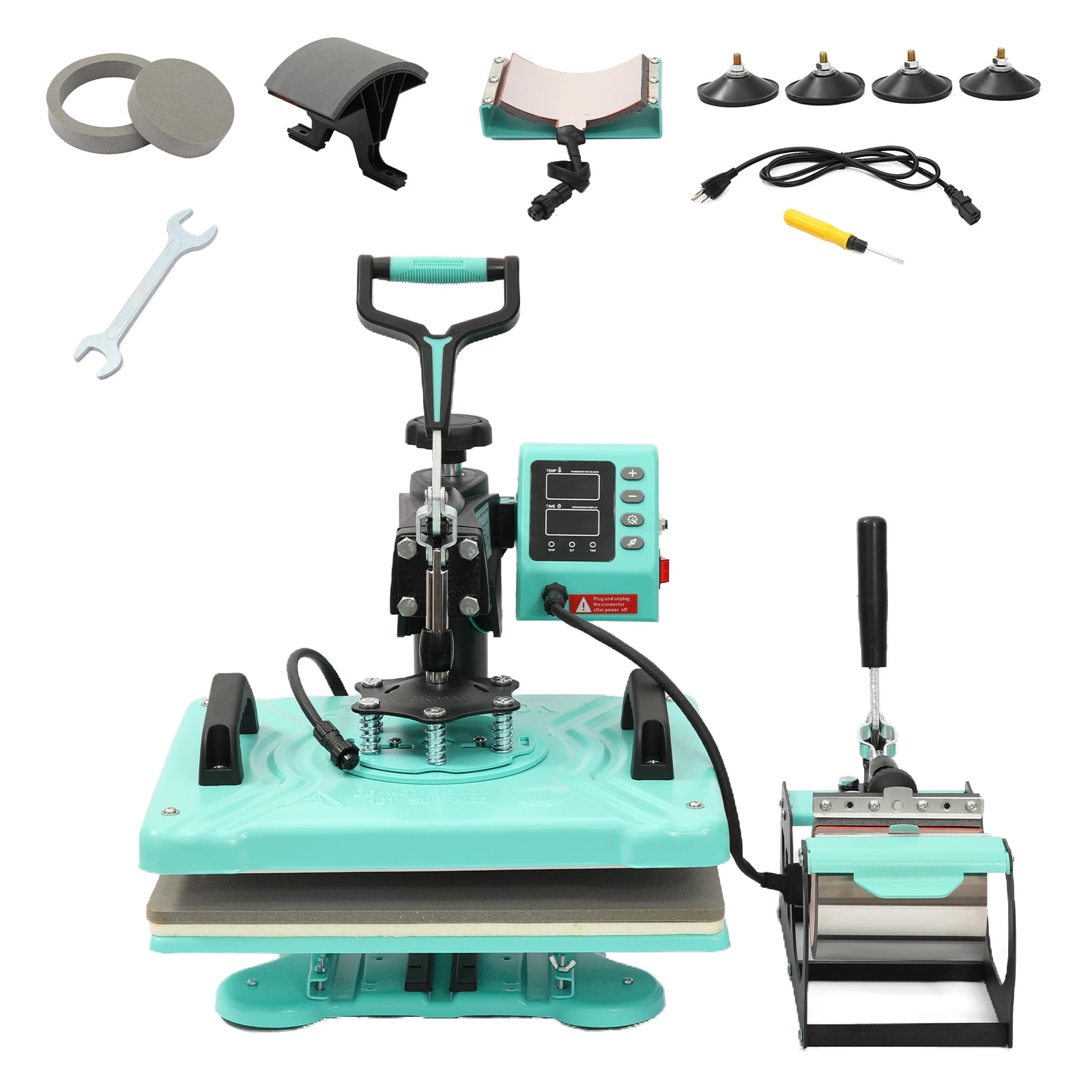 Yiwa 6-in-1 Sublimation Heat Press Machine, 12"x15"