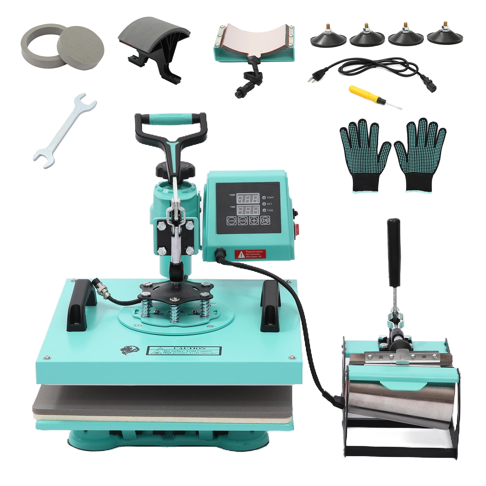 Yiwa 6-in-1 Sublimation Heat Press Machine, 15"x15"