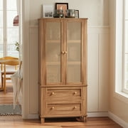 Yiwa 64 Tall Freestanding Kitchen Pantry Storage Cabinet for Living Room Home Small Space